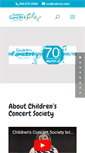 Mobile Screenshot of childrensconcertsociety.org